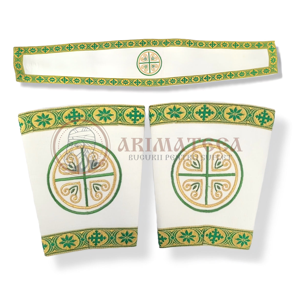 Veșmânt  Brodat - Model Makri * - Verde