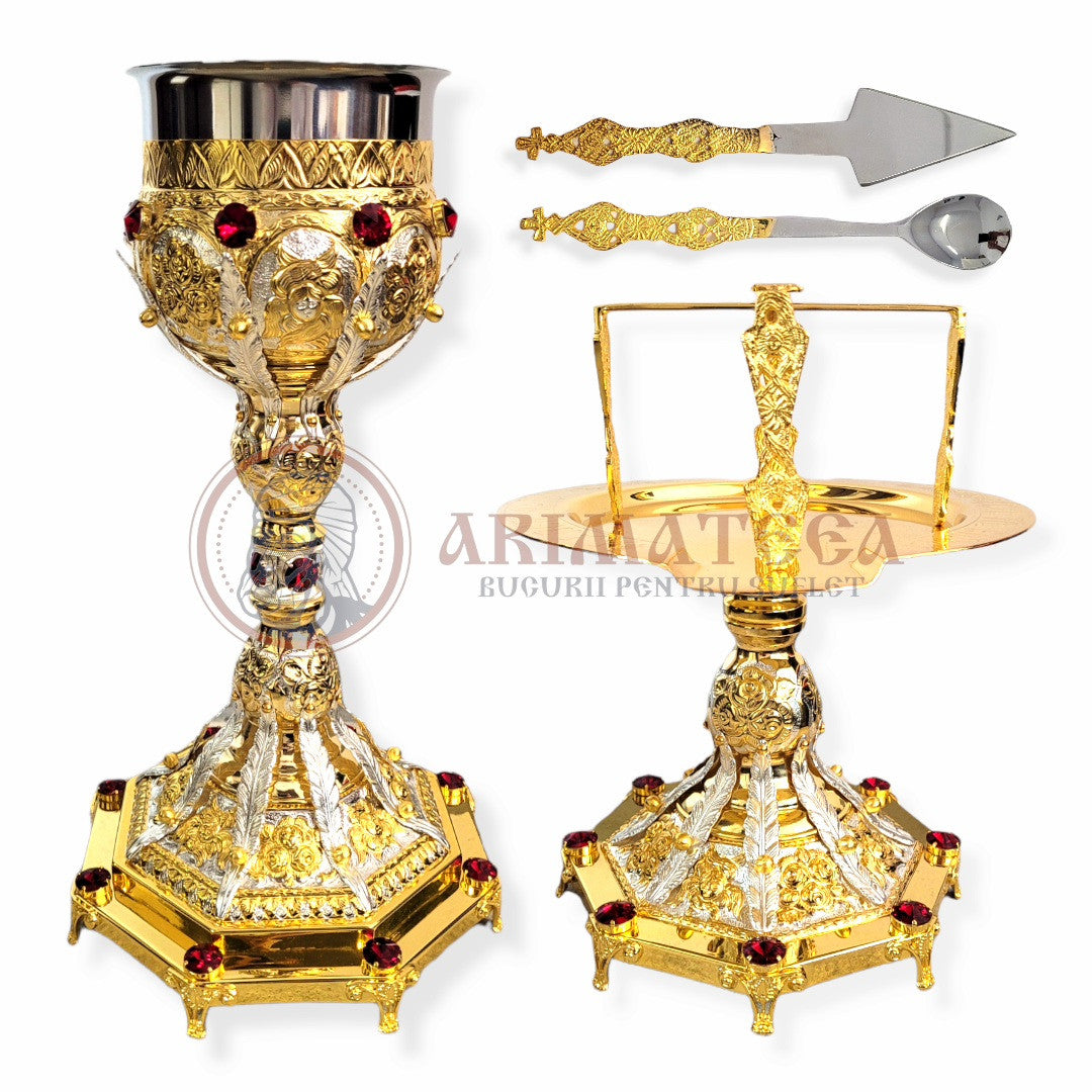 Set Sfinte Vase Bicolor, Scultptate 103-81D (7278)