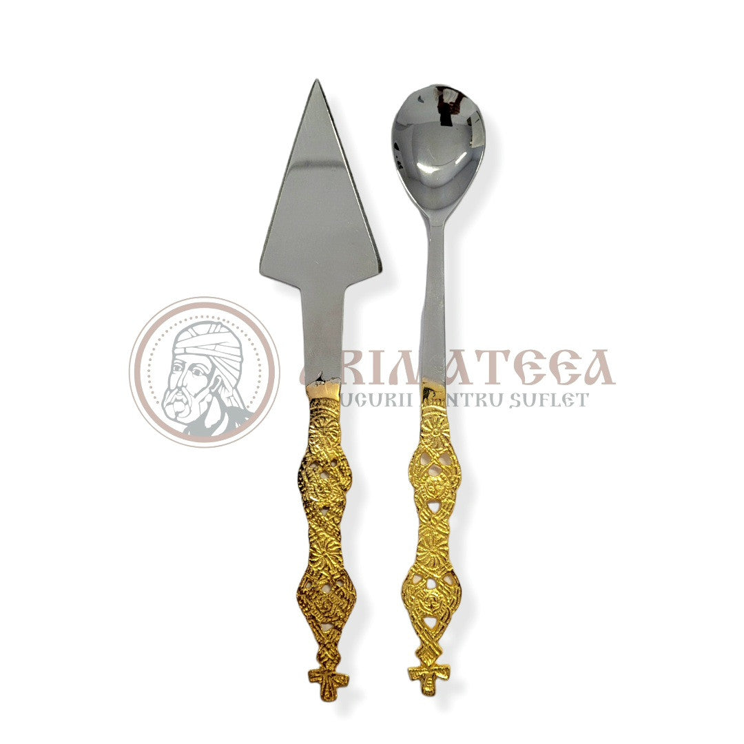 Set Sfinte Vase Bicolor, Scultptate 103-81D (7278)