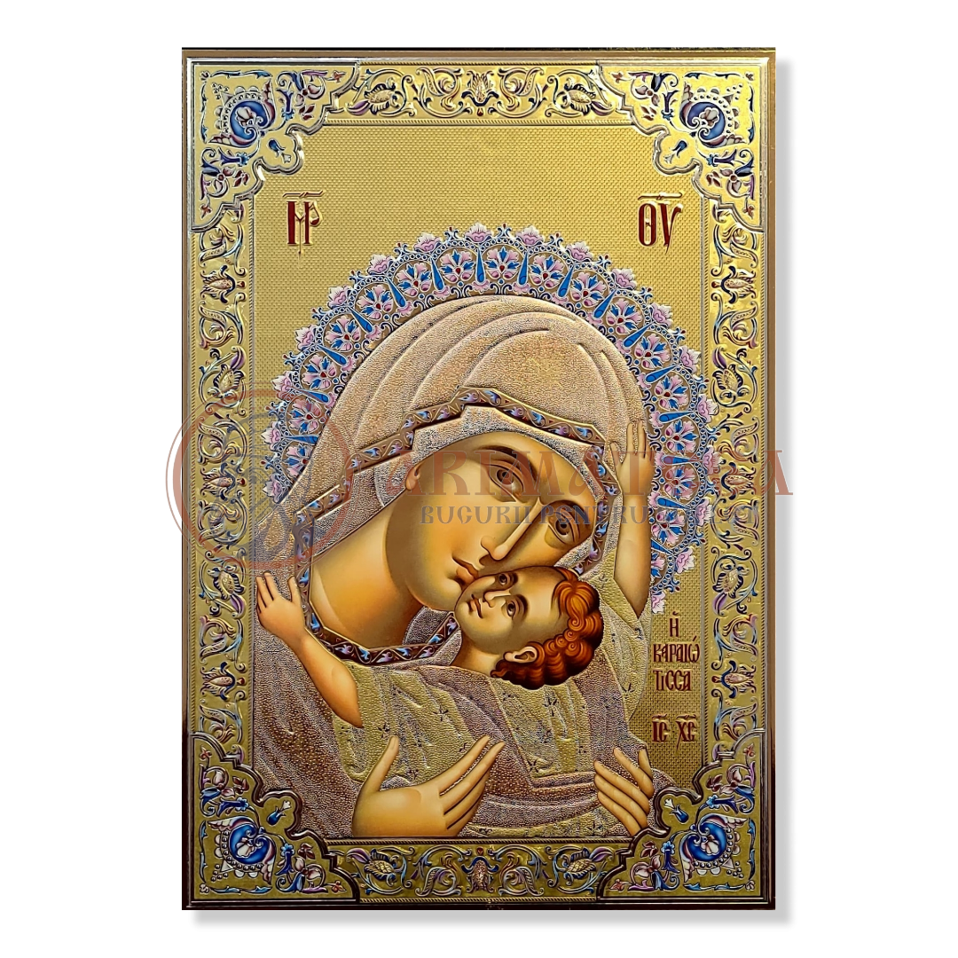 Icoană Pal Relief 21x32 cm - Maica Domnului