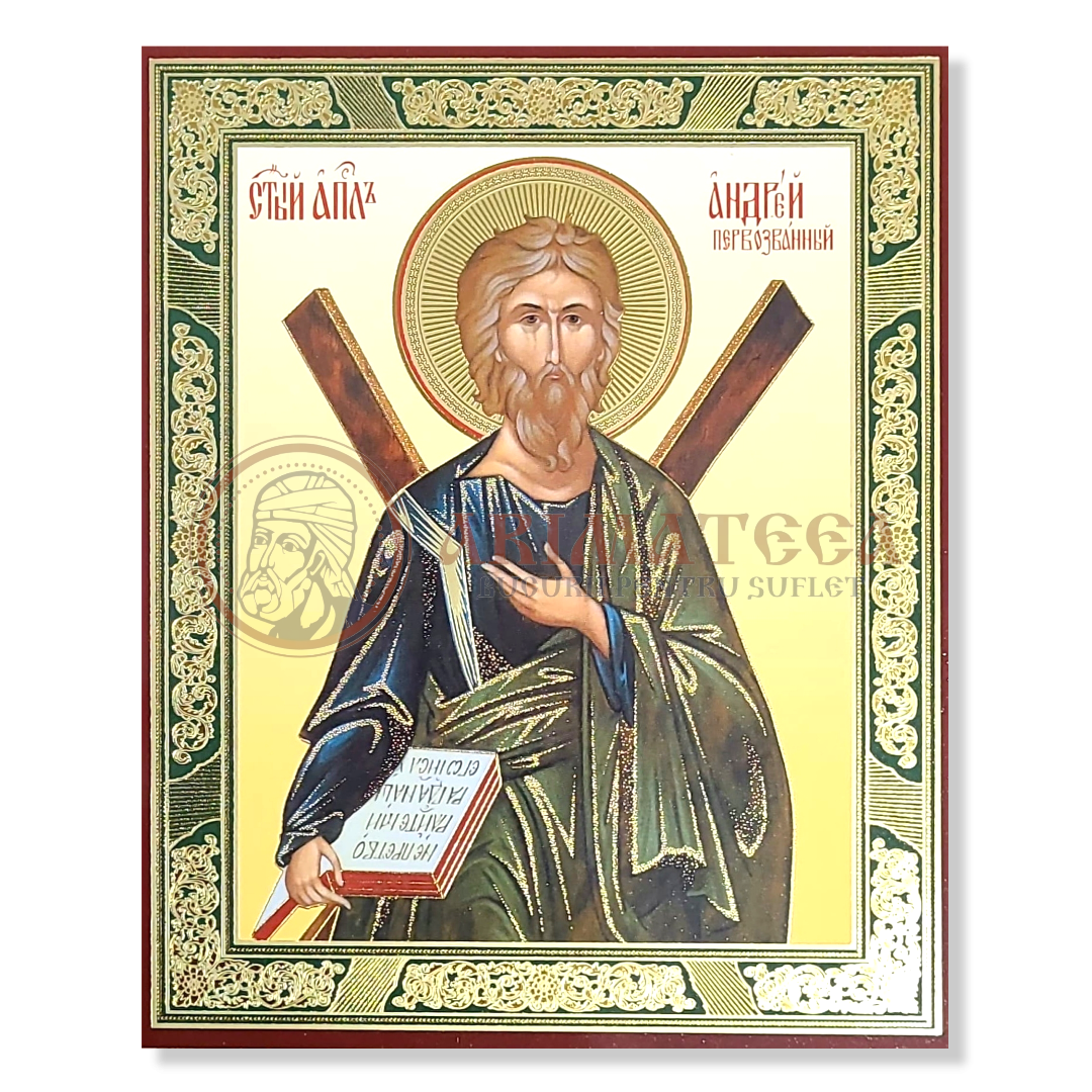Icoană MDF 11x13 cm - Sf. Ap. Andrei I