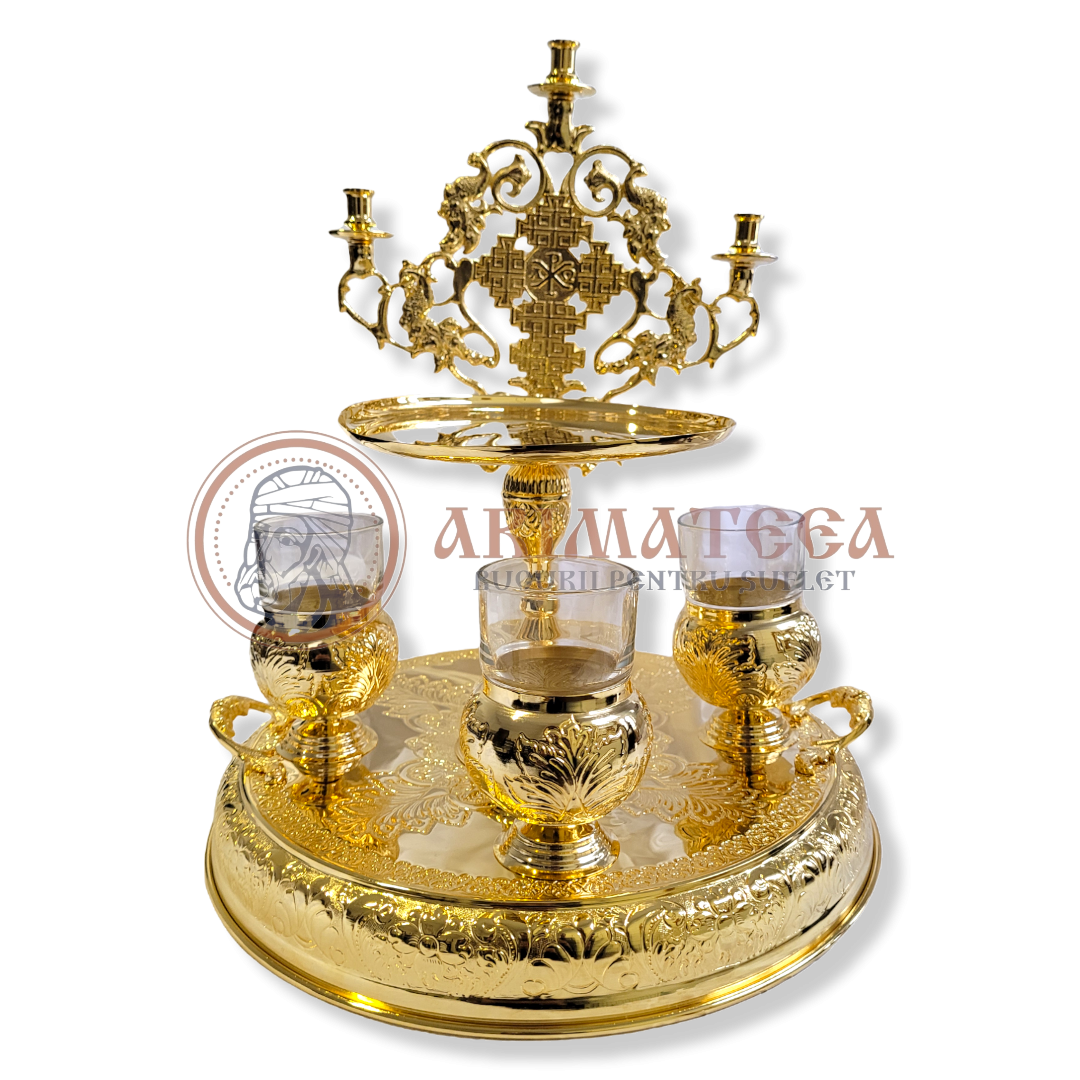 Litier din Alamă Aurit (16171)