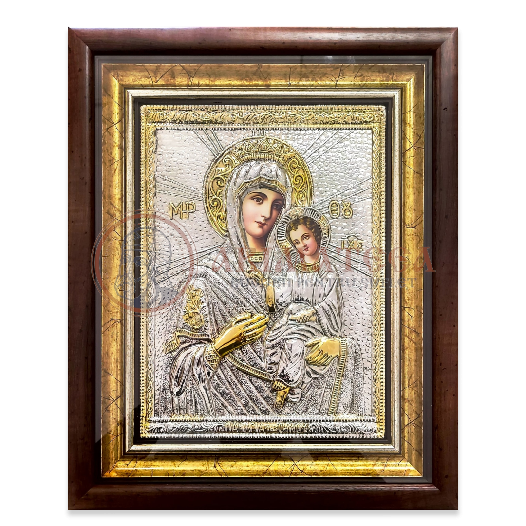 Icoană Argintată 36x44 cm - Maica Domnului din Thino (1000A-925)