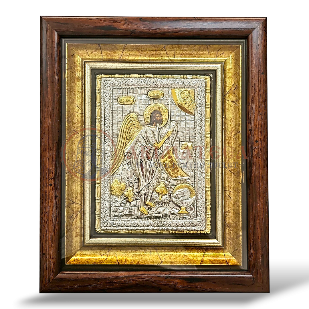 Icoană Argintată 27x33 cm - Sf. Proroc Ioan Botezătorul (1001A-925)