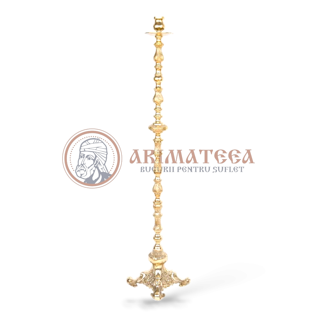 Sfeșnic din Bronz - Sculptat manual 197B