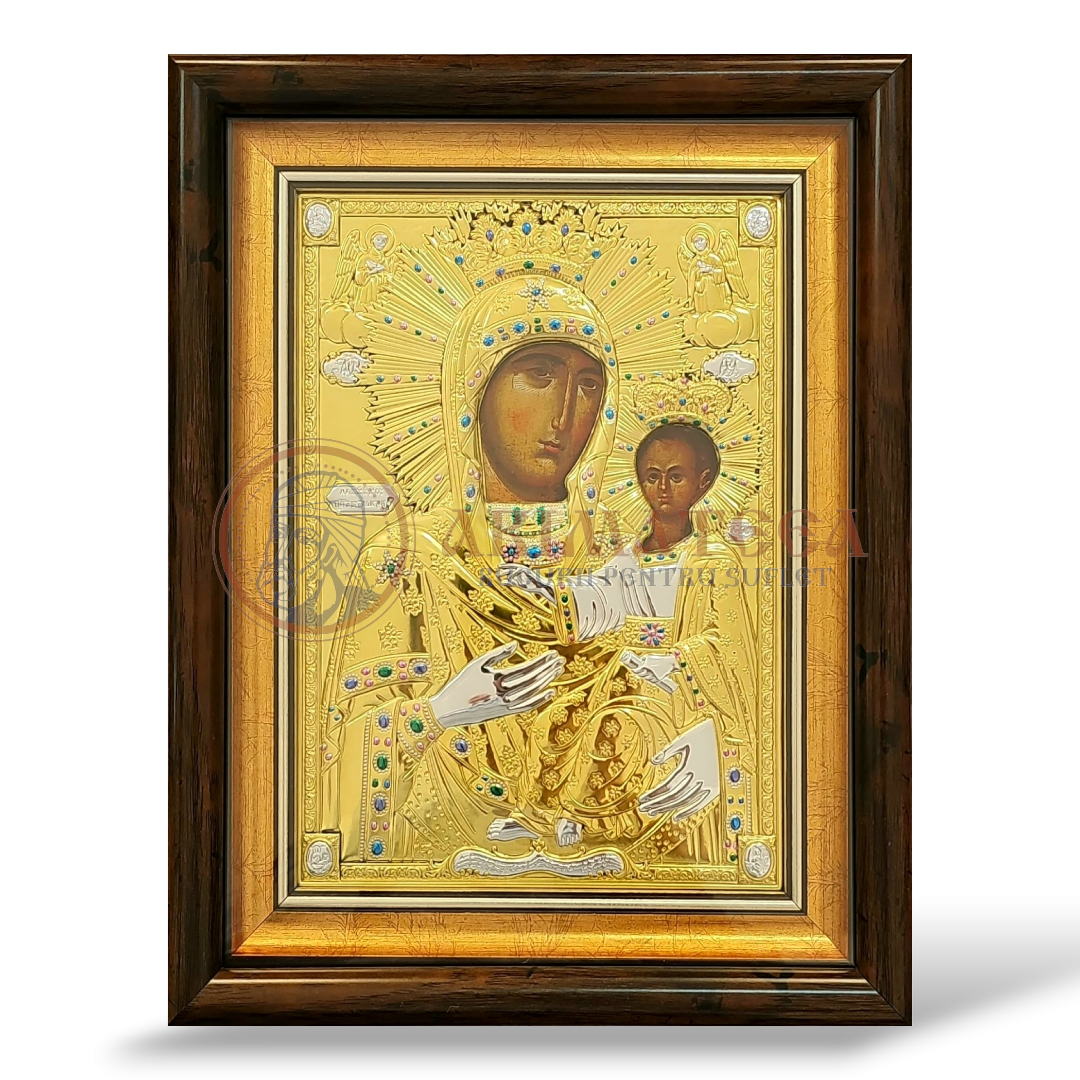Icoană Argintată 24x30cm - Maica Domnului (M0509XD-KP)