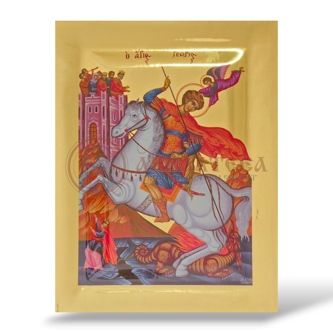 Icoană Aurită 20x26 - Sf. M. Mc. Gheorghe MG2