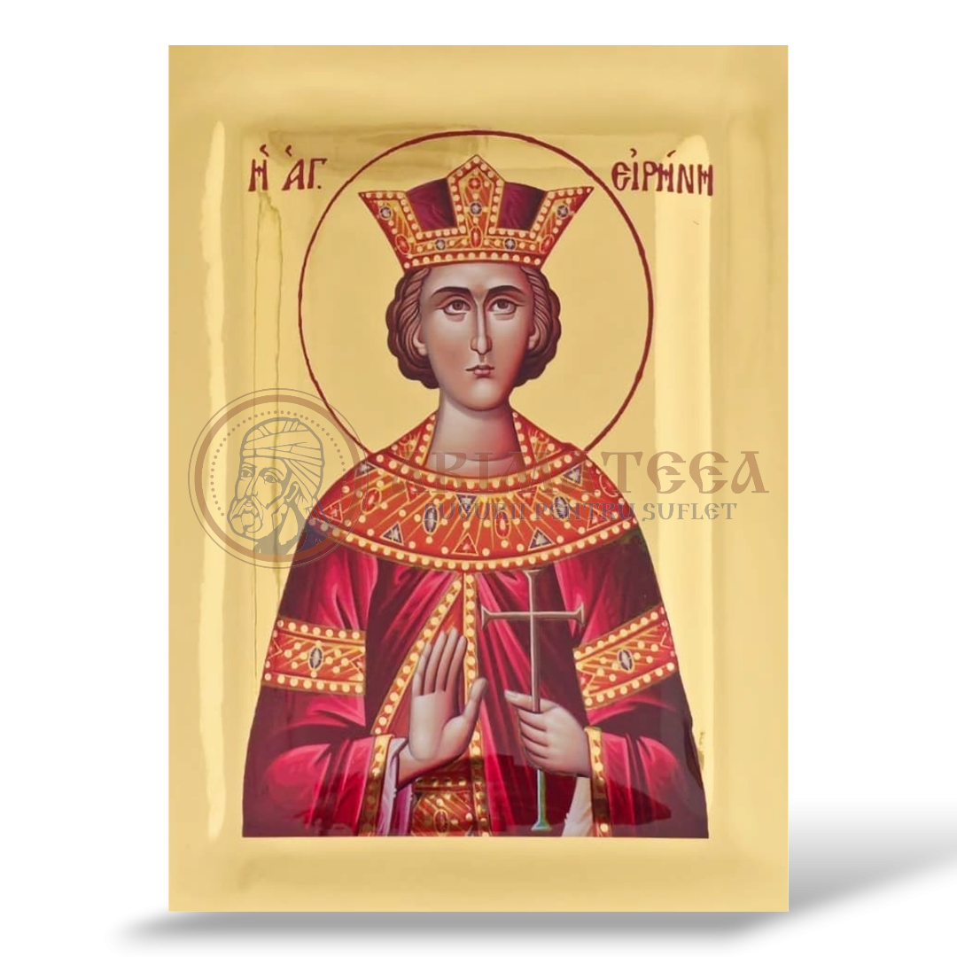 Icoană Aurită 16x20 - Sf. Mc. Irina MG1
