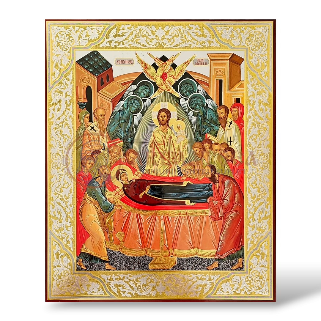 Icoană pal 30x40 - Litografie - Adormirea Maicii Domnului