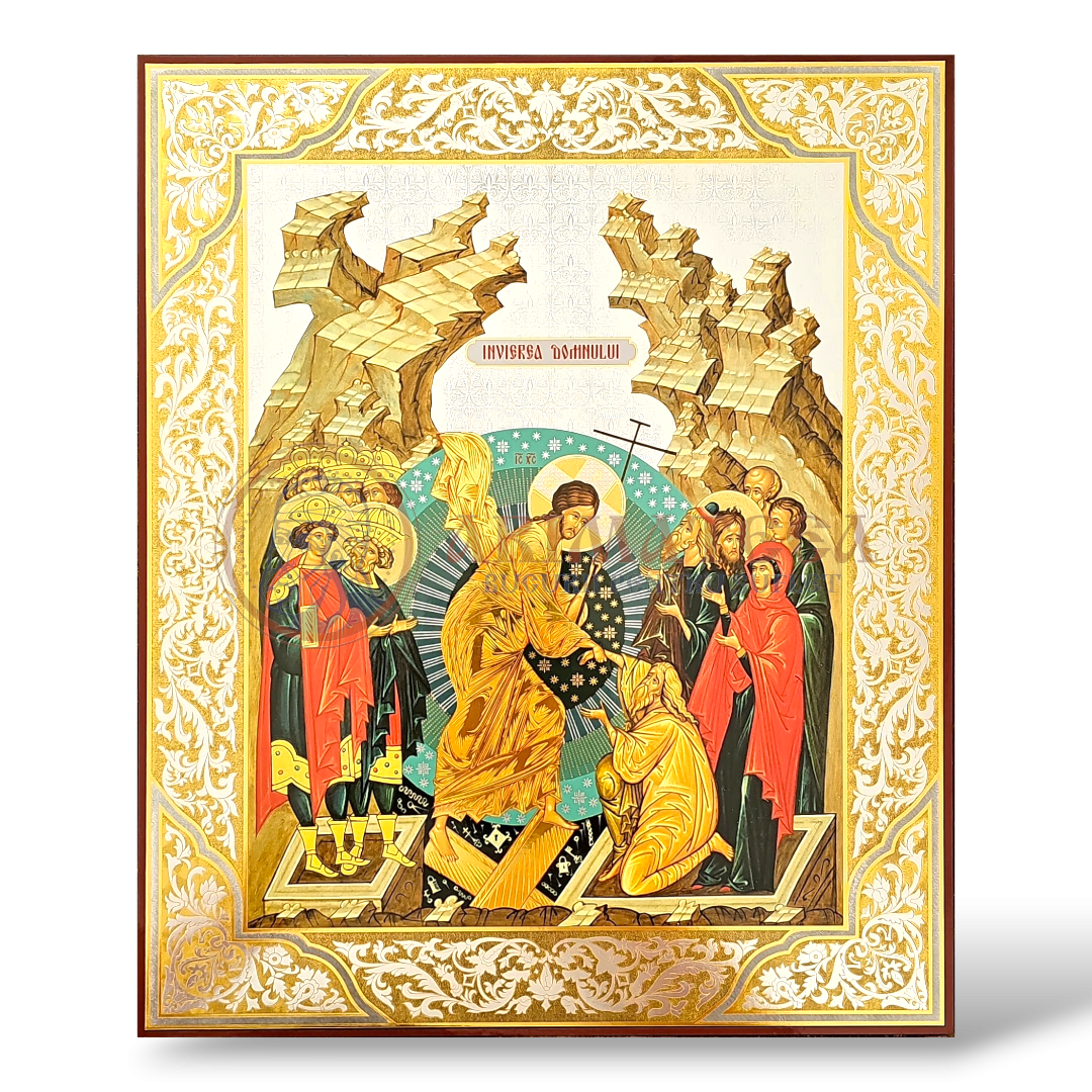 Icoană pal 30x40 - Litografie - Învierea Domnului