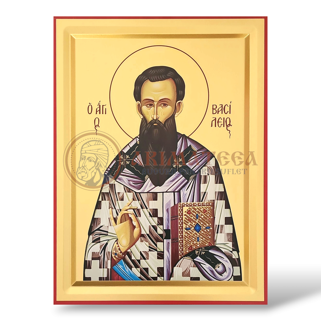 Icoană serigrafiată 909 - Sfântul Ierarh Vasile cel Mare