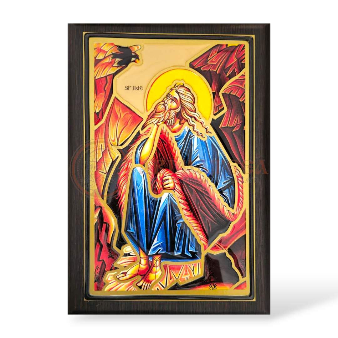 Icoană din Rășină - Sf. Proroc Ilie Tesviteanul (29x20,5)