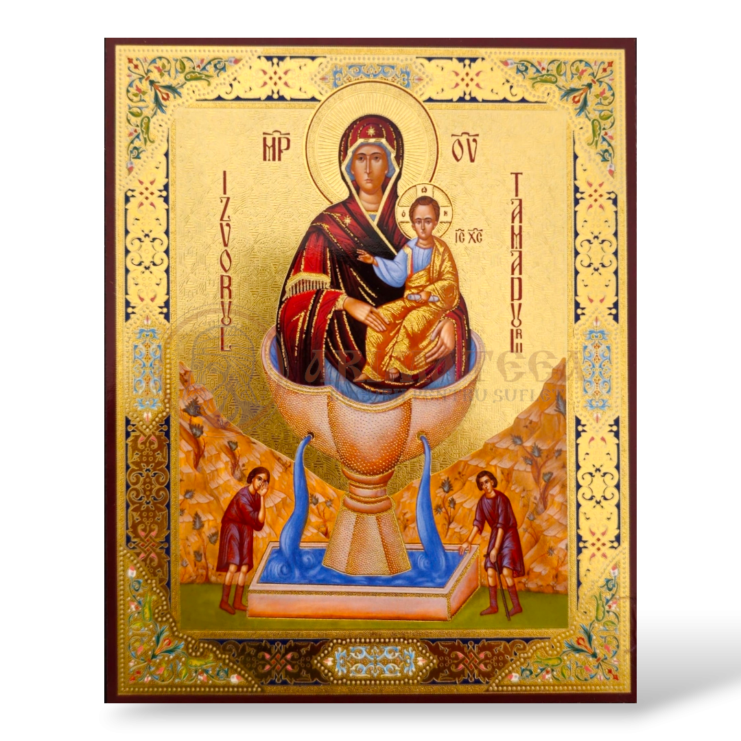 Icoană MDF 11x13 cm - Izvorul Tămăduirii