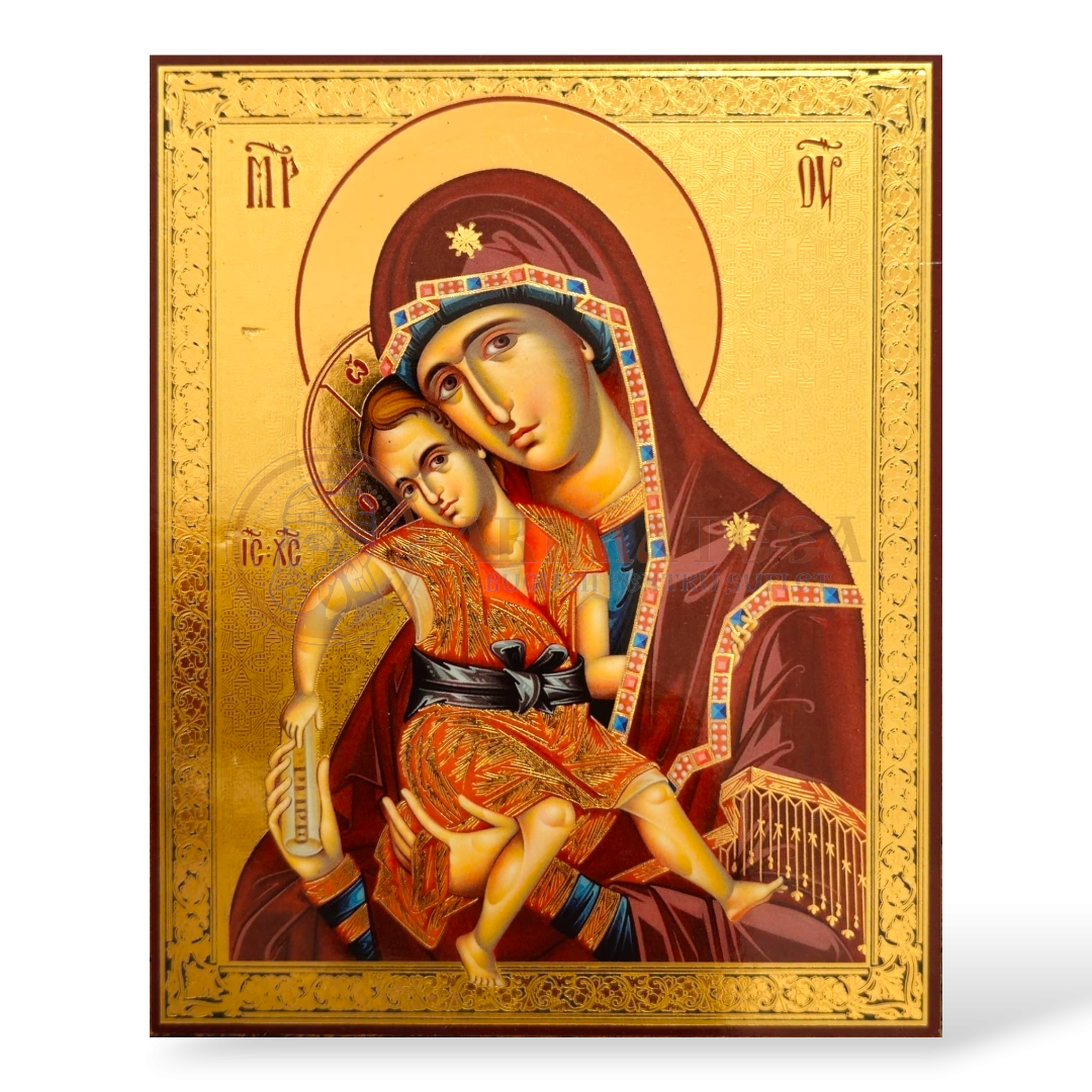 Icoană MDF 11x13 cm - Maica Domnului III