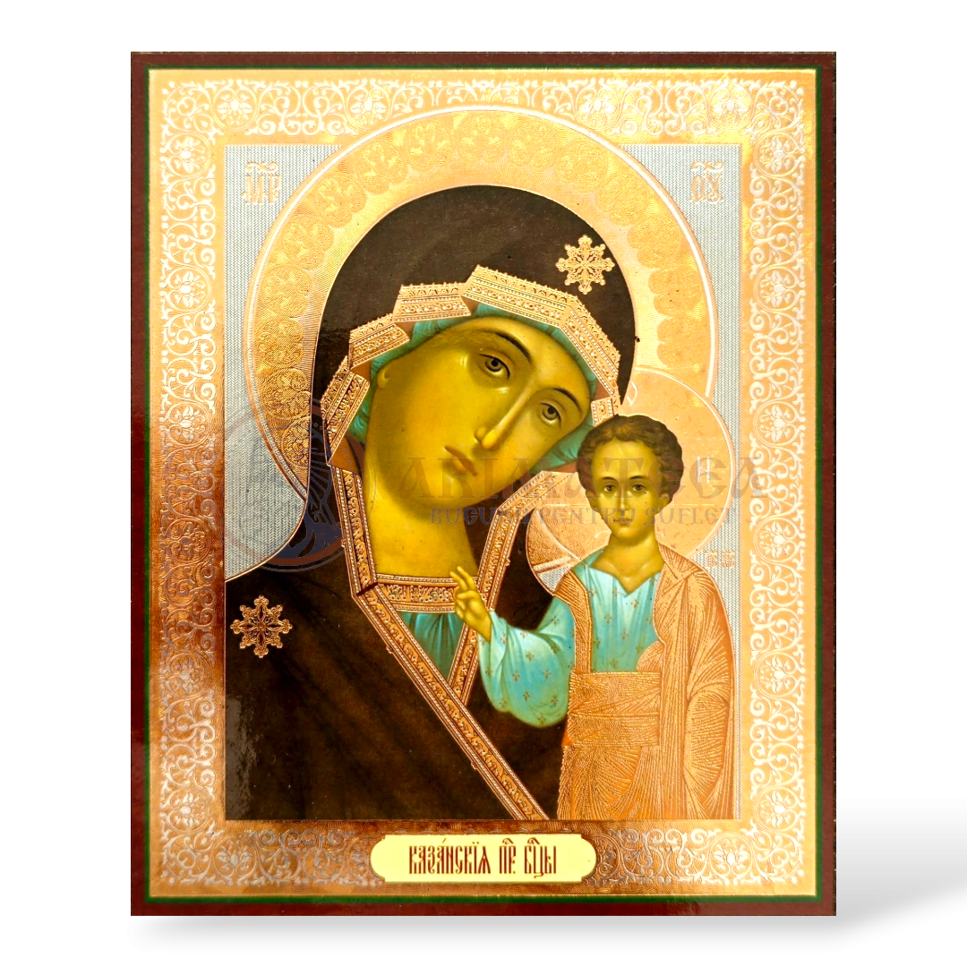 Icoană MDF 11x13 cm - Maica Domnului IV