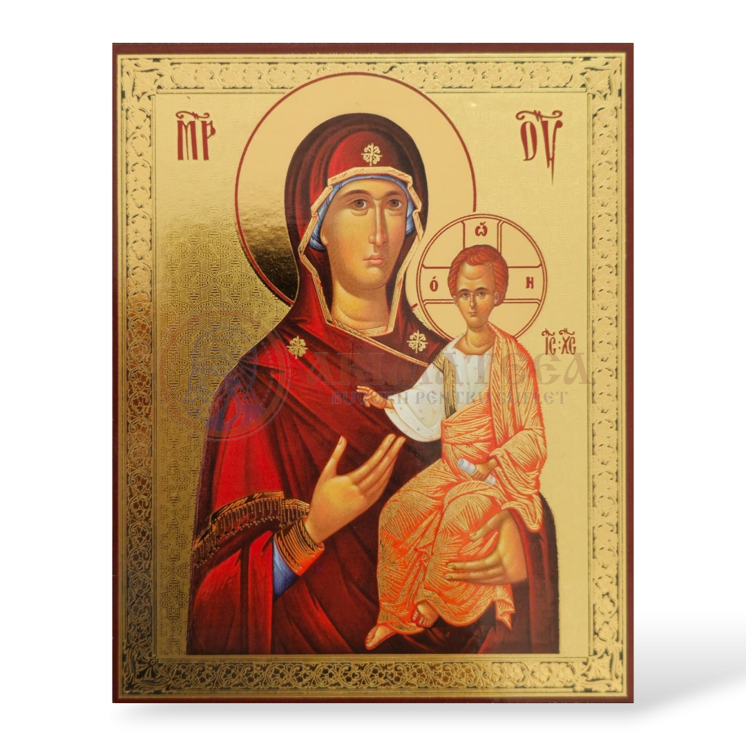 Icoană MDF 11x13 cm - Maica Domnului VII