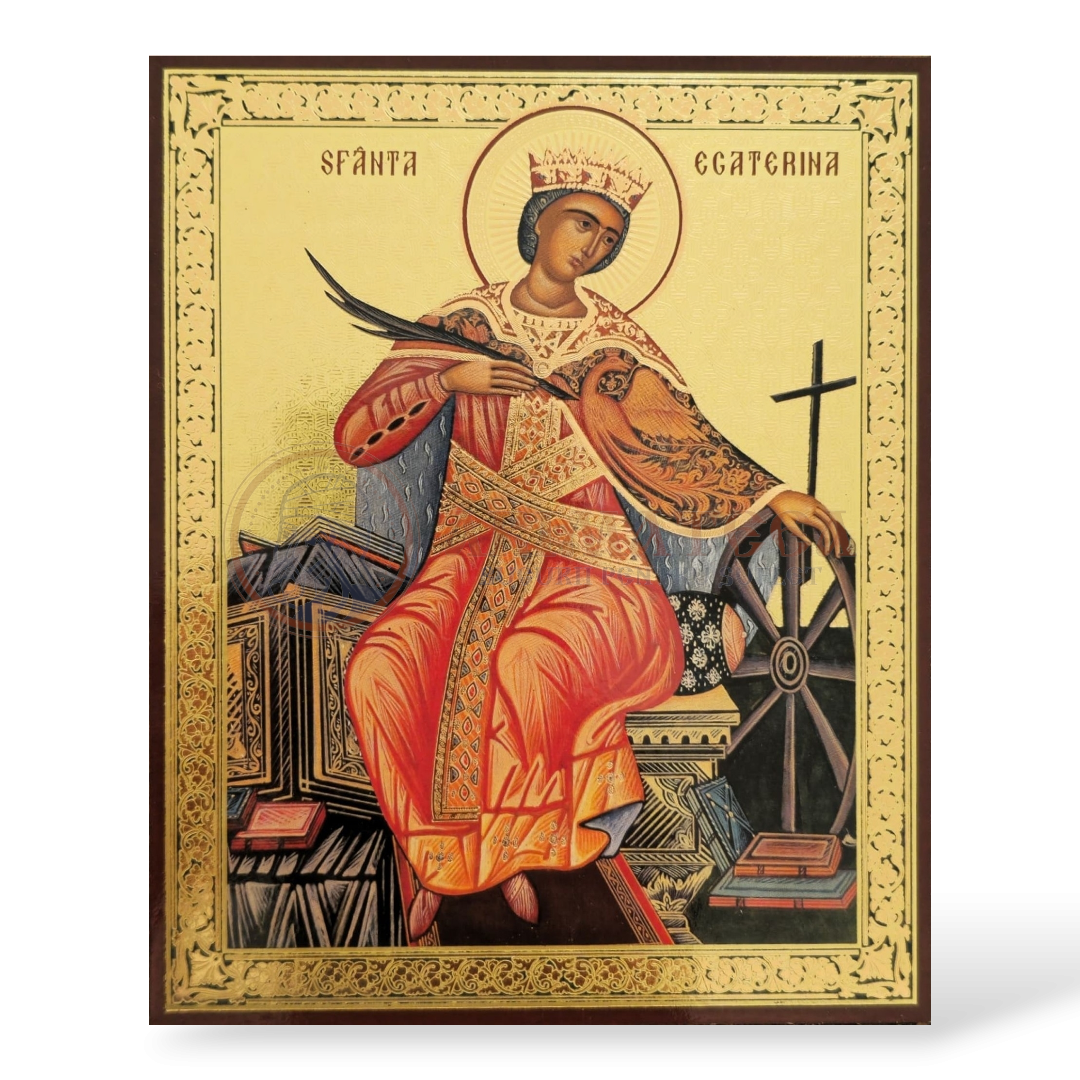 Icoană MDF 11x13 cm - Sf. Ecaterina