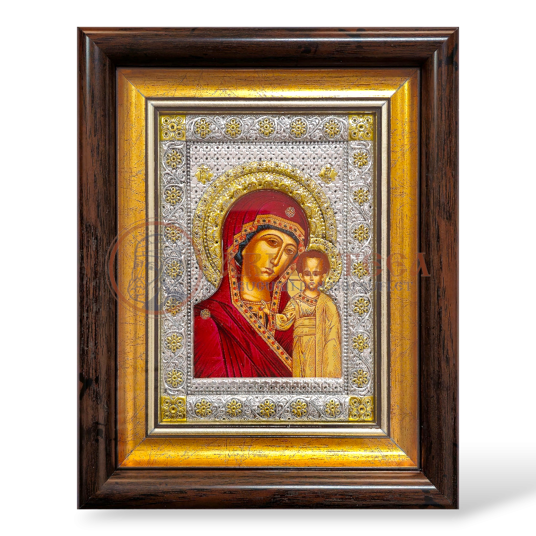 Icoană Aurită 23.5x19 cm - Maica Domnului (MB516XD-KP)