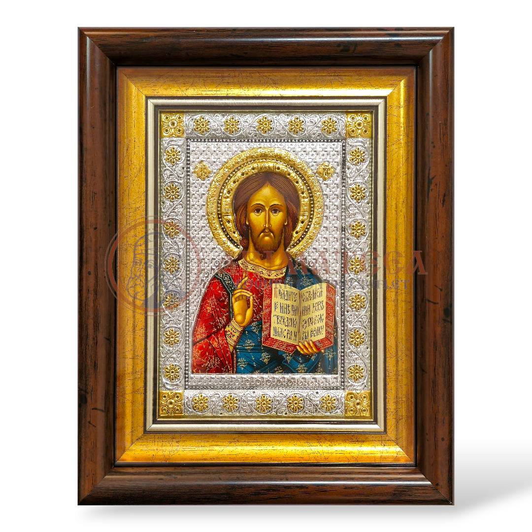 Icoană Aurită 23.5x19 cm - Iisus Hristos (MB516XD-KP)