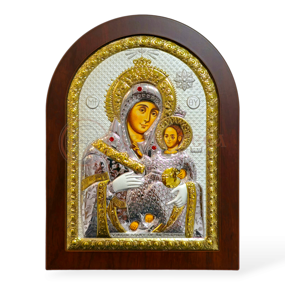 Icoană argintată - Maica Domnului Betleemita (MA/E1109AX)