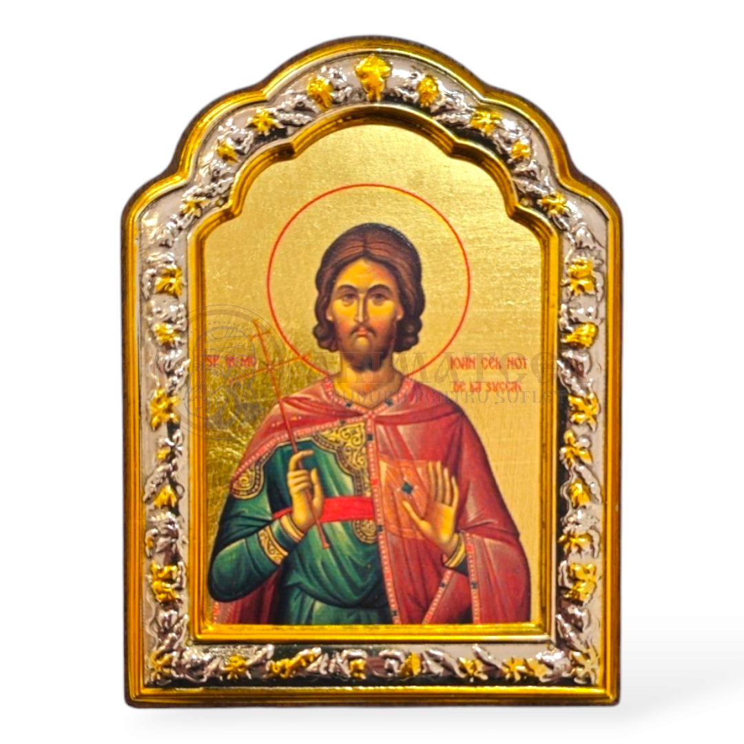 Icoană lemn ovală 300, 8x10 - Sf. M. Mc. Ioan cel Nou (41470)
