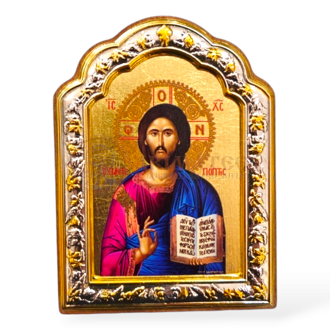 Icoană lemn ovală 300, 8x10 - Iisus Hristos I (41470)
