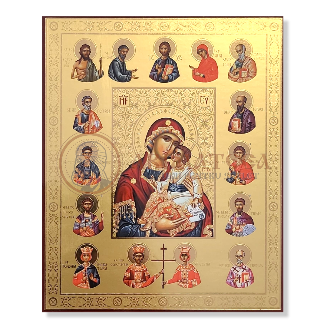 Icoană MDF 18x24 cm - Maica Domnului XIX