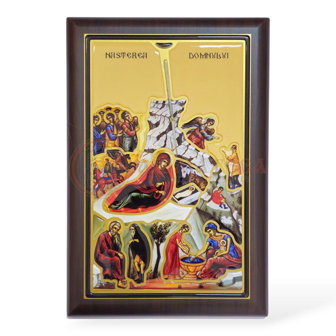Icoană din Rășină - Nașterea Domnului (29x20,5)