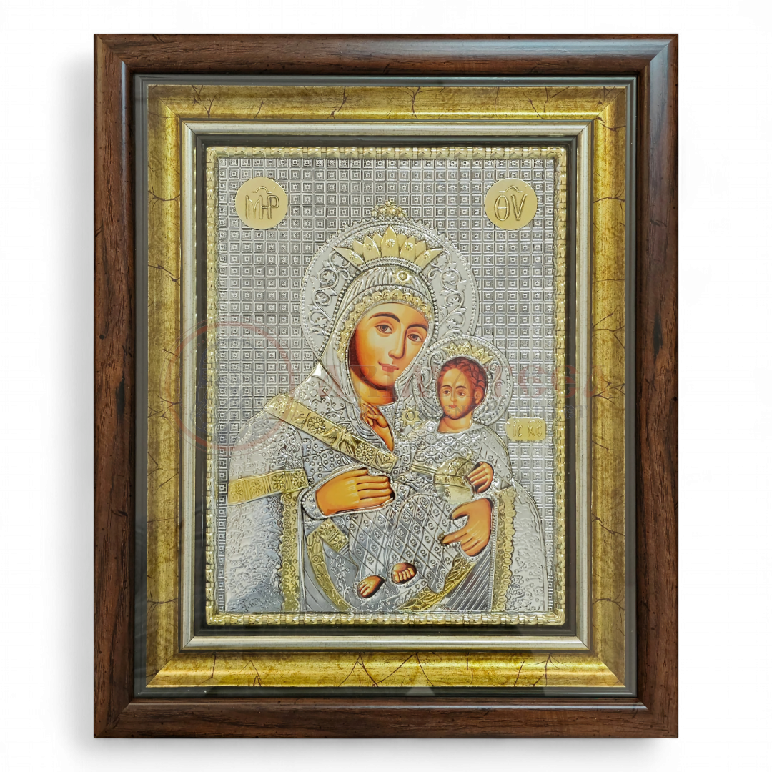 Icoană Argintată 38x44cm - Maica Domnului Betleemița (41555)