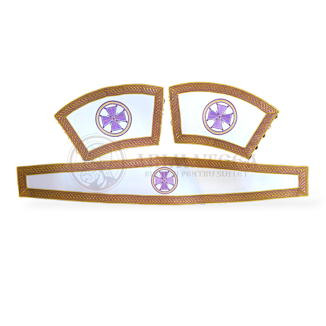 Veșmânt Brodat - Cerc Bizantin Violet