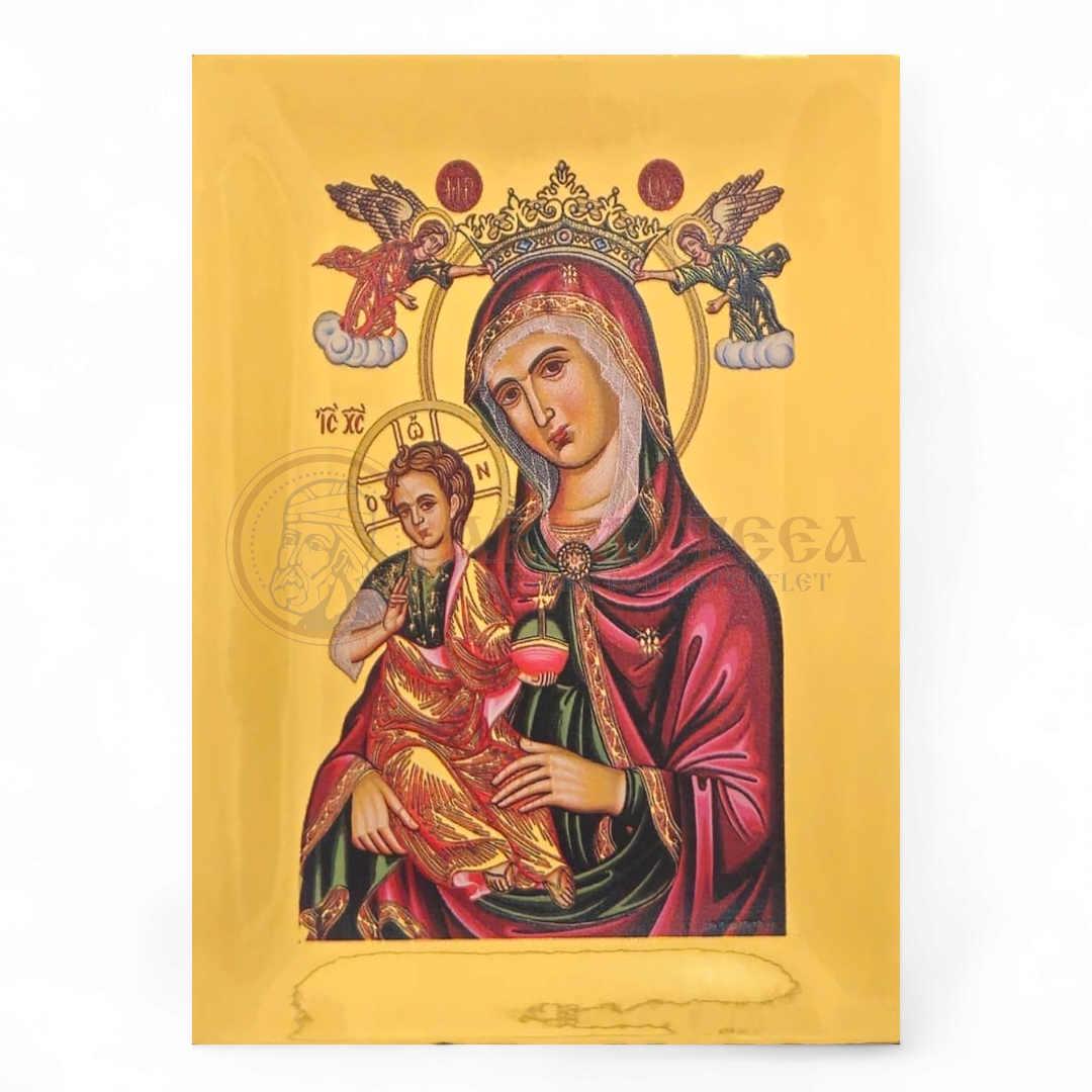 Icoană Aurită 12.5x10.5 - Maica Domnului V