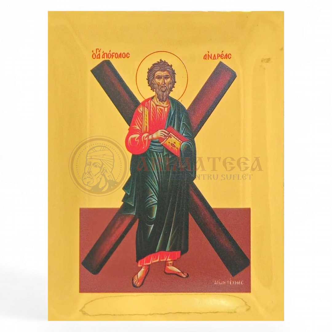Icoană Aurită 12.5x10.5 - Sf. Ap. Andrei