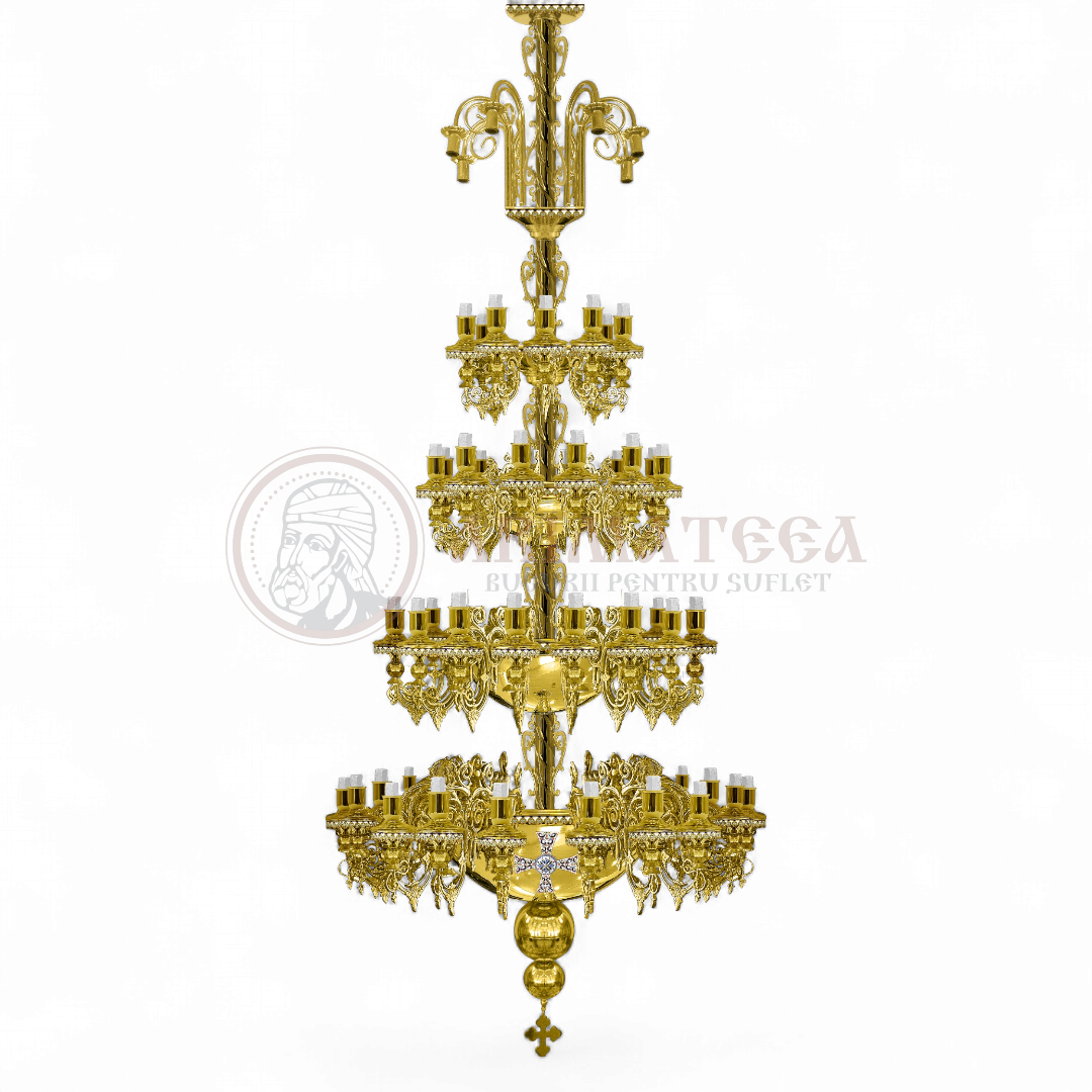 Policandru Aurit 64 de lumini 115-1160
