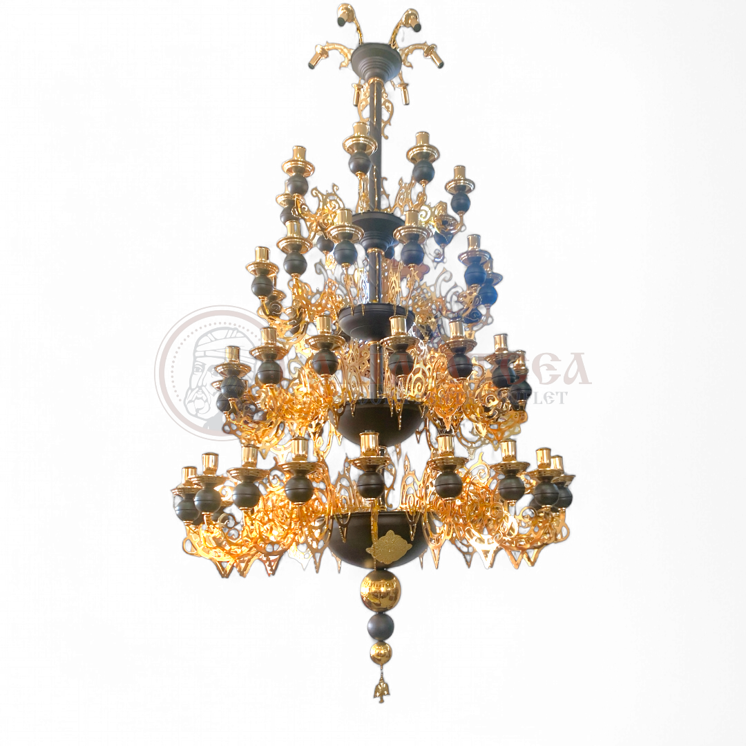 Policandru Aurit 64 de lumini 116-1164D