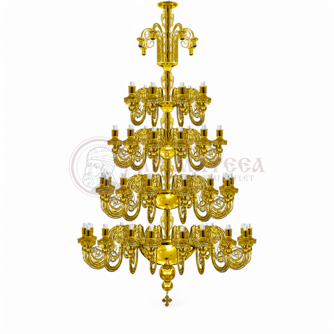 Policandru Aurit 64 de lumini 117-1170F