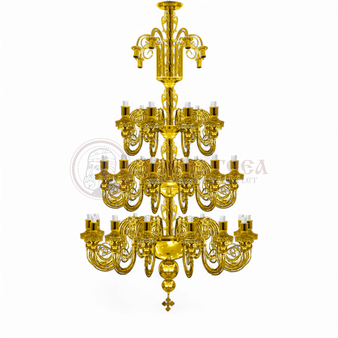 Policandru Aurit 44 de lumini 118-1176