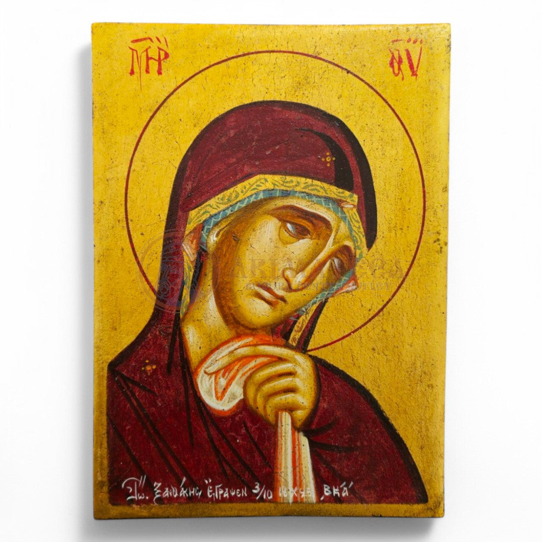 Icoană Pictată și Aurită 080 - Maica Domnului