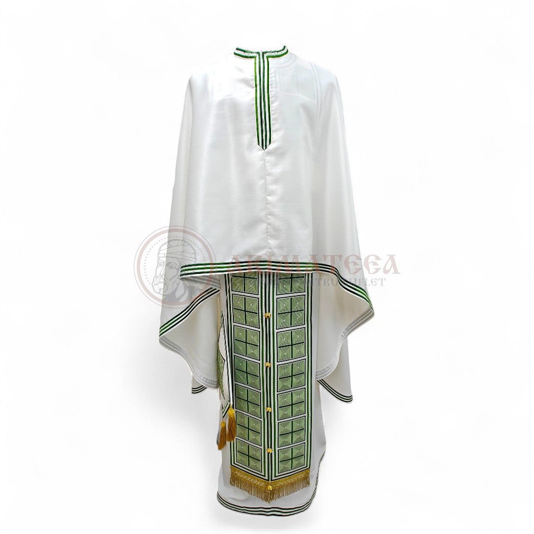 Veșmânt Brodat - Model Damasc (Verde)