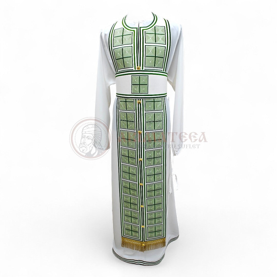 Veșmânt Brodat - Model Damasc (Verde)