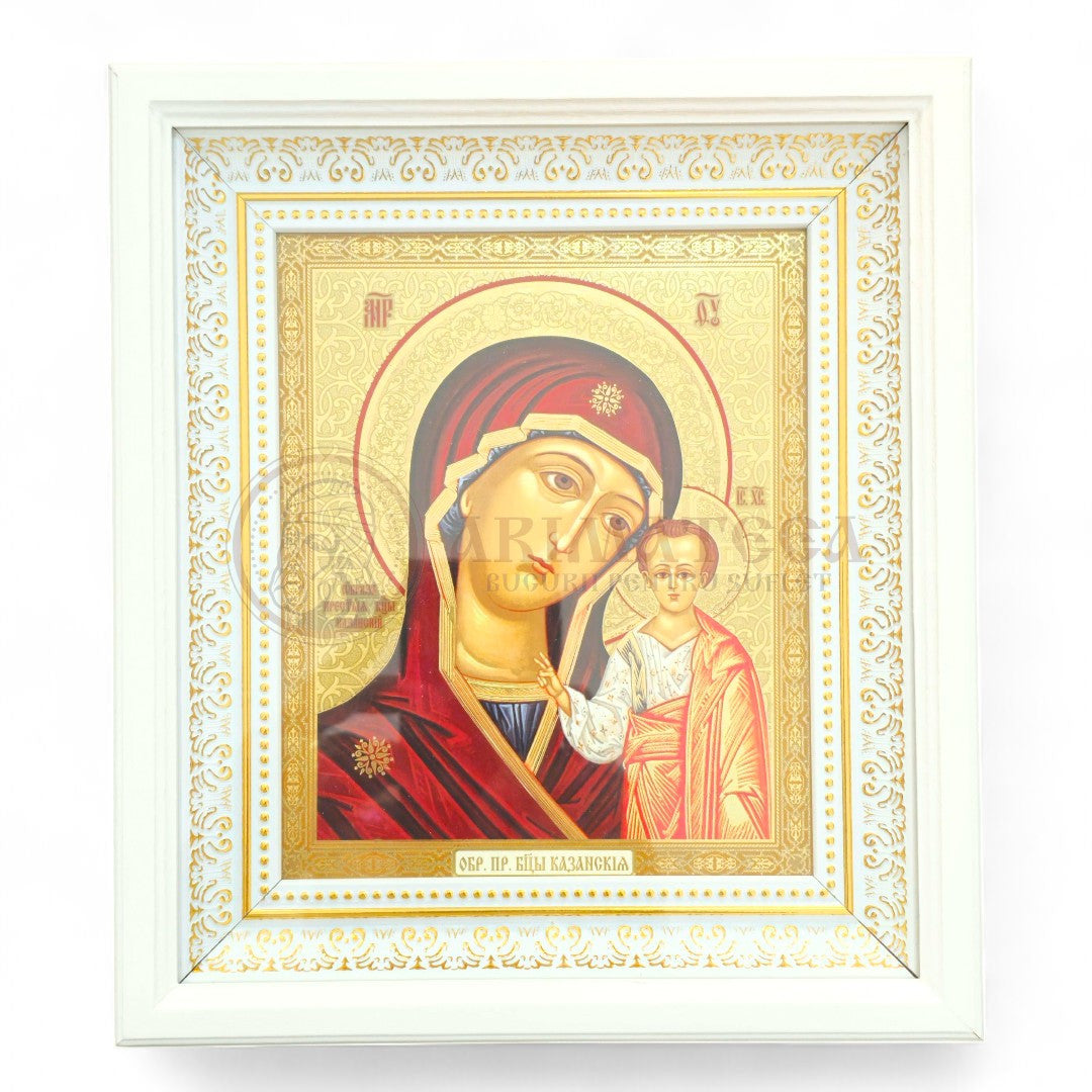 Icoană Ramă Lemn 25x22 - Maica Domnului Kazan I