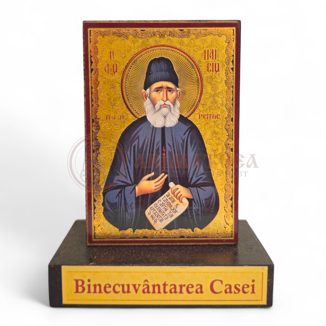 Icoană cu postament. Binecuvântarea casei - Sf. Cuv. Paisie Aghioritul