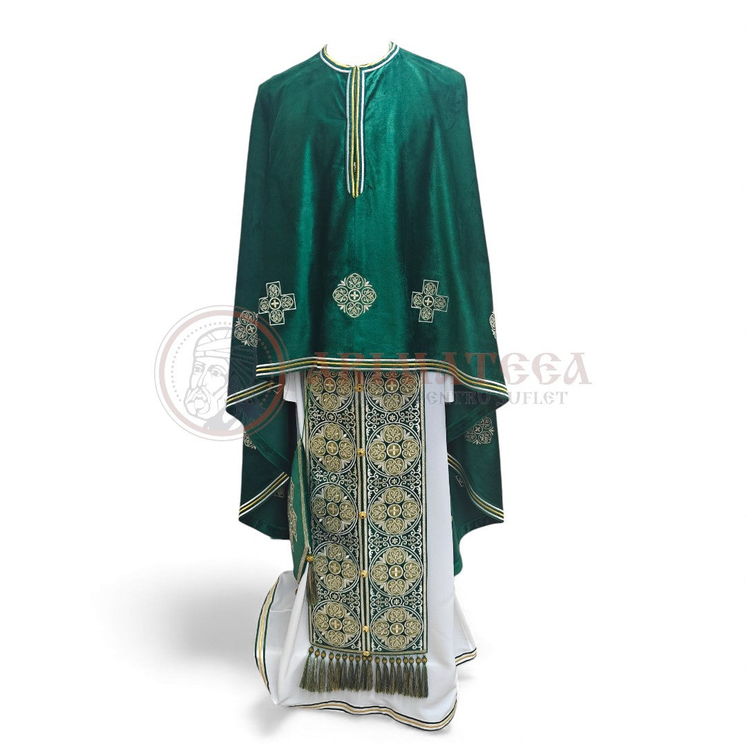Veșmânt Brodat - Model Frescă (Verde)