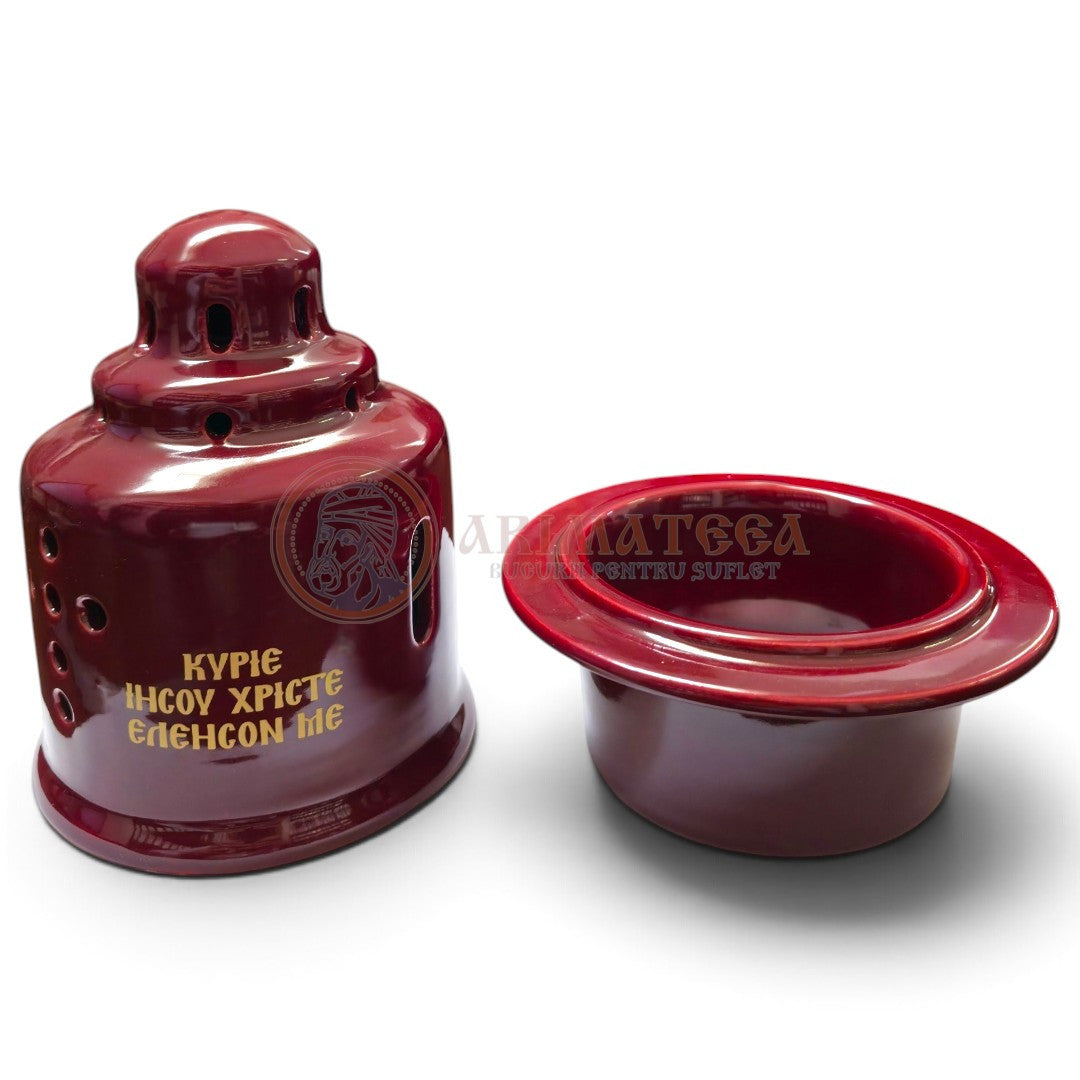 Candelă Ceramică - 8202 (BORDO) - Sf. Paisie Aghioritul